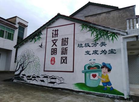 麻城墙绘是现在流行的墙体广告