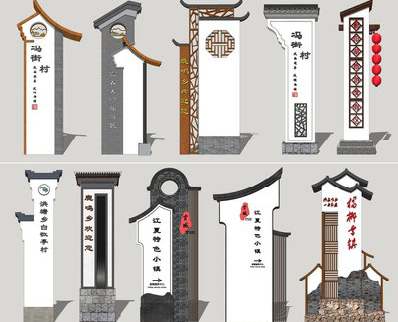 麻城美丽乡村标识标牌有哪些分类？